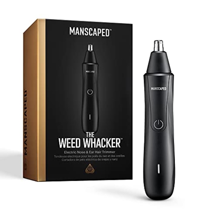 MANSCAPED(TM) The Weed Whacker(TM) Nose and Ear Hair Trimmer - 9,000 RPM Precision Tool with Rechargeable Battery, Wet/Dry, Easy to Clean, Hypoallergenic Stainless Steel Replaceable Blade