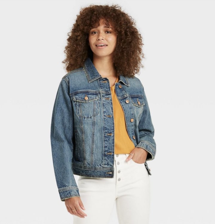 All About The Patch Crop Denim Jacket | Lola and The Boys-thanhphatduhoc.com.vn