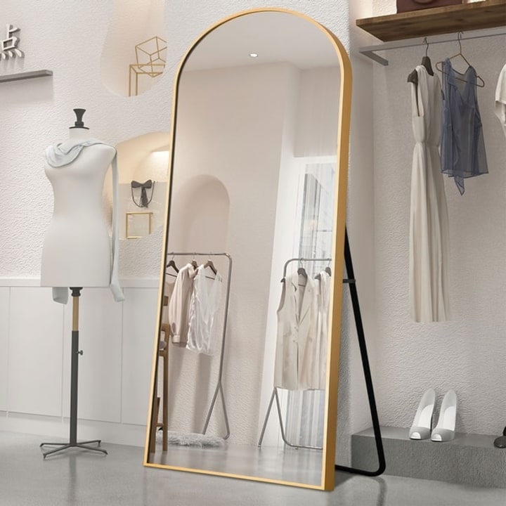 Neutypechic Arched Full Length Floor Wall Mirror Standing Dressing Mirror