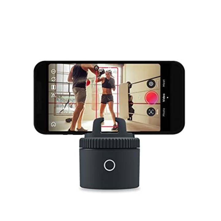 Pivo Pod Lite Auto Face Tracking Phone Holder, 360? Rotation, Handsfree Video Recording - Gray