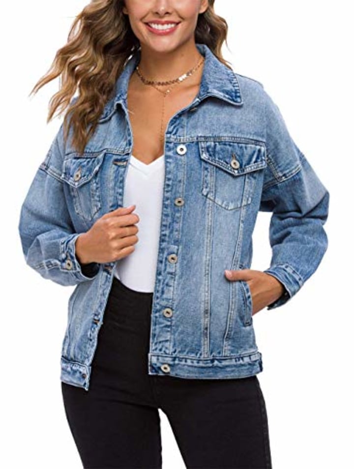 Buy Patchwork Denim Jacket for Women Online in India | a la mode-cacanhphuclong.com.vn