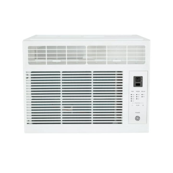 GE(R) 5,000 BTU 115-Volt Electronic Window Air Conditioner with Remote and Eco Mode, White, AHW05LZ