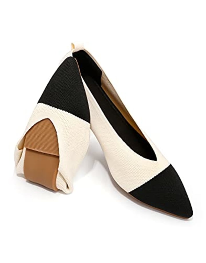 Classic Pointed Toe Slip On Ballet Shoes