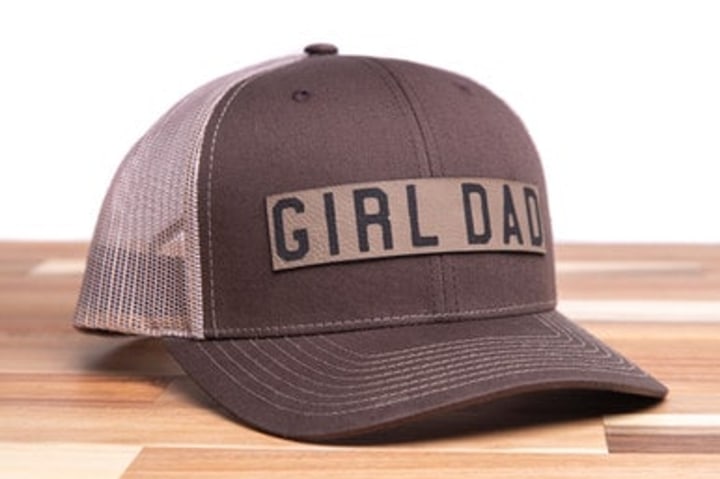 Girl Dad Leather Hat
