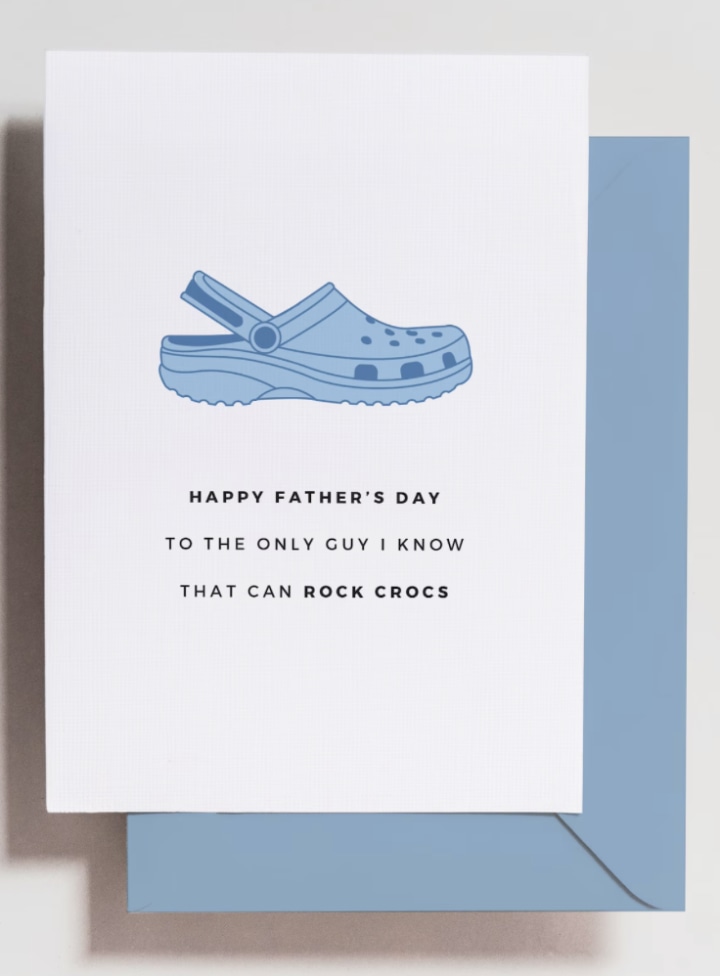 Crocs Father's Day Card