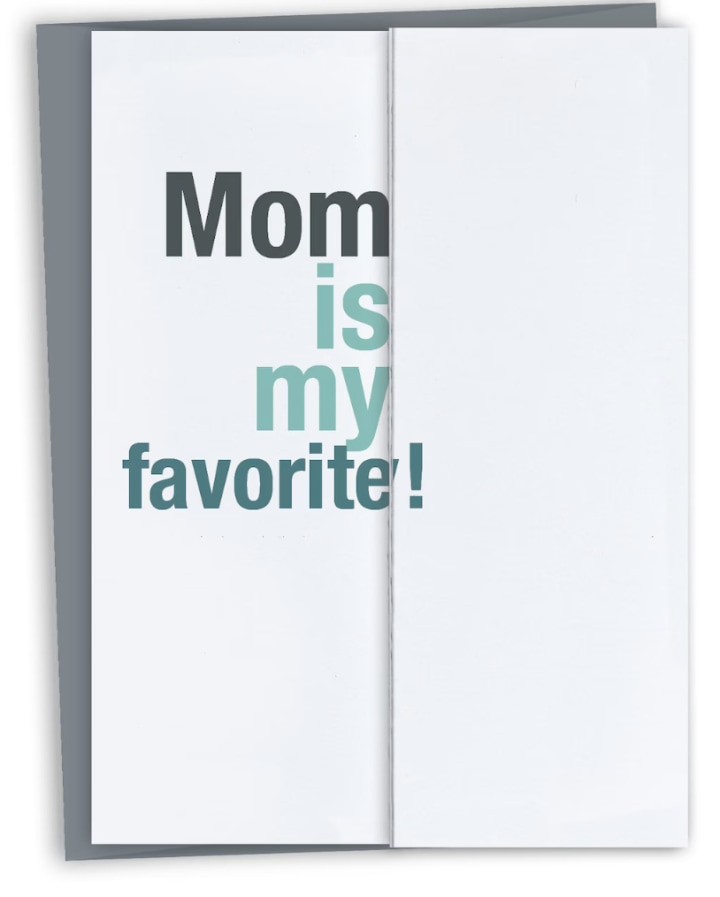 "Mom is My Favorite" Sarcastic Father's Day Card