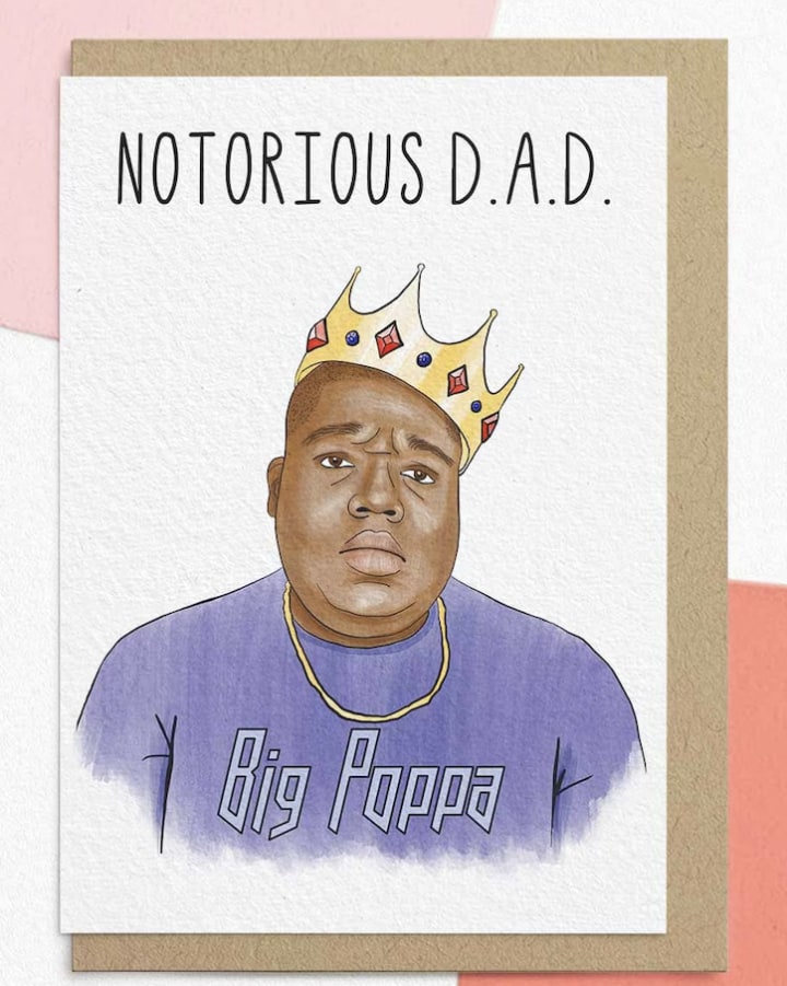 Notorious D.A.D Funny Card for Dad