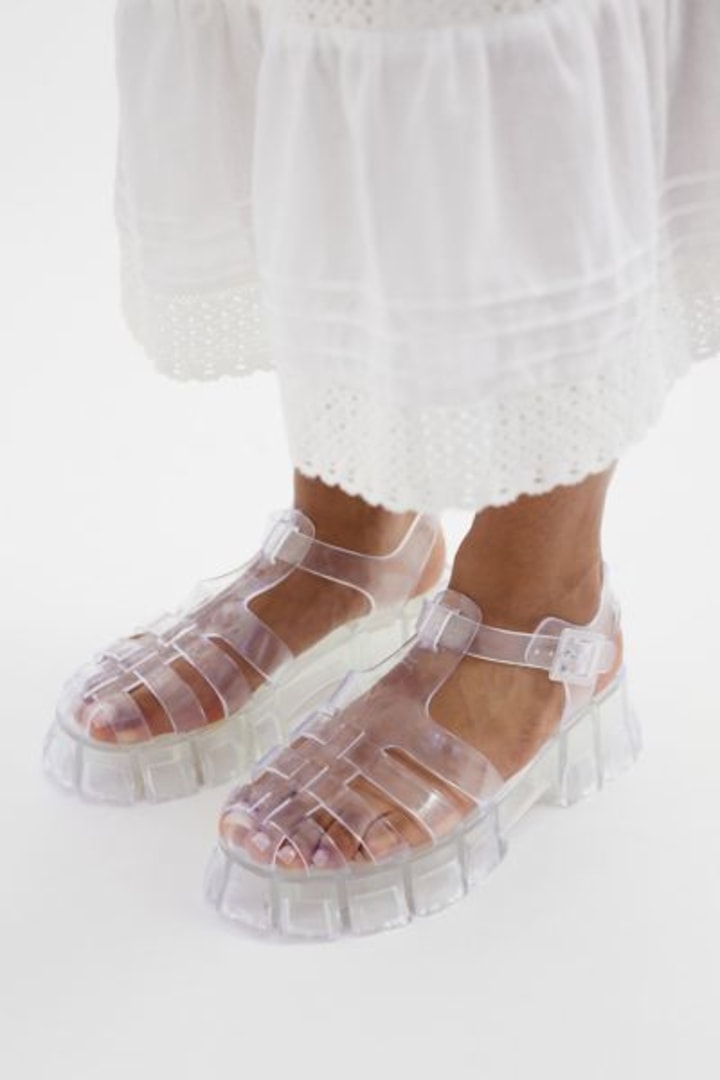 Urban Outfitters UO Halle Jelly Fisherman Sandal
