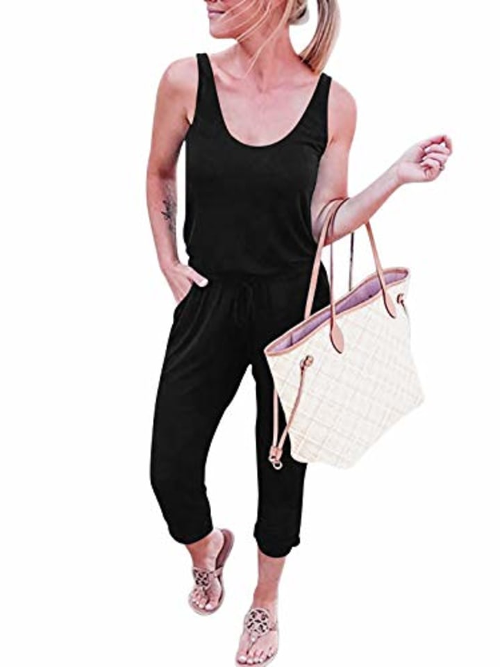 Anrabess Casual Loose Jumpsuit with Pockets