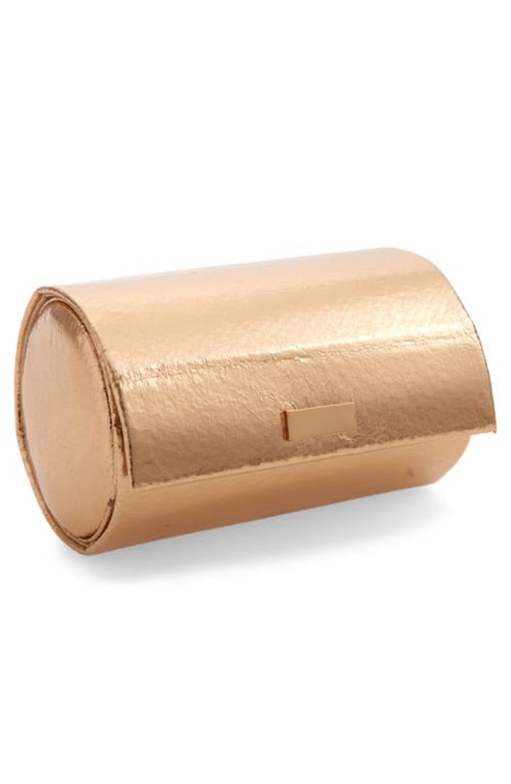 Nordstrom Tiered Roll-Up Jewelry Case in Rose Gold at Nordstrom