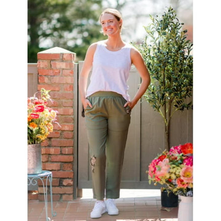 The Pioneer Woman Pull-On Embroidered Pants, Women's, Sizes XS-3X