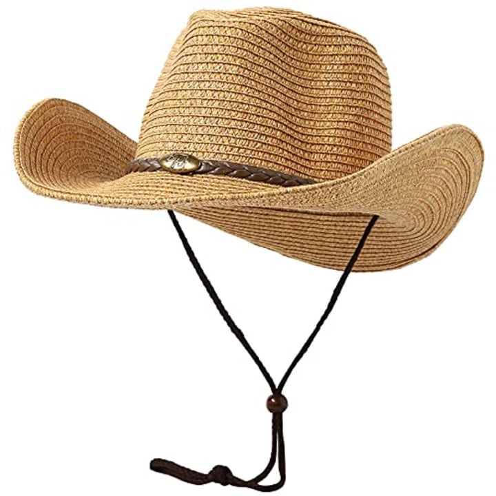 Lanzom Straw Beach Hat