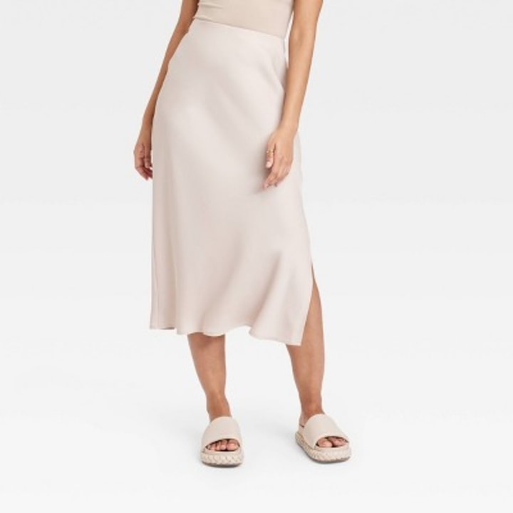 Target Midi A-Line Slip Skirt