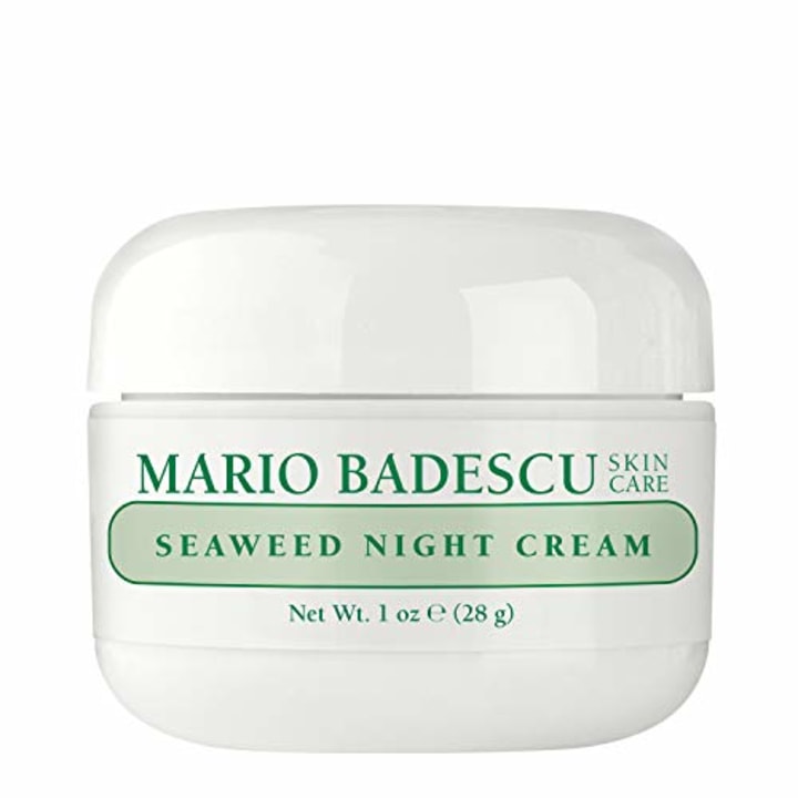 Mario Badescu Seaweed Night Cream for Women Anti Aging Oil-Free Moisturizer with Collagen &amp; Sodium Hyaluronate, Ideal for Combination, Oily or Sensitive Skin, Moisturizes &amp; Smooths Skin, 1 Fl Oz
