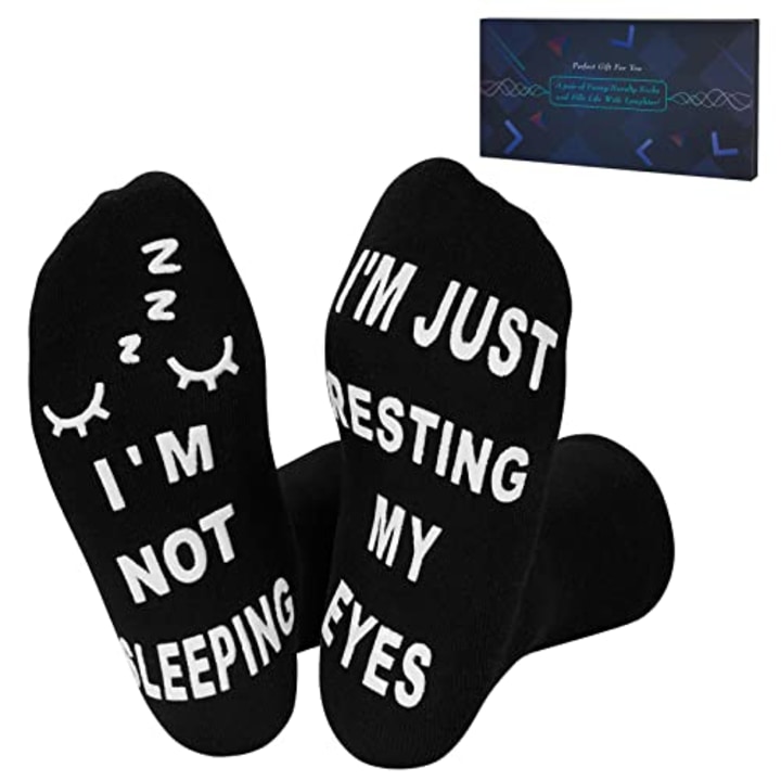 Do Not Disturb Papa Is Resting His Eyes Novelty Socks NON SLIP Father&#039;s Day