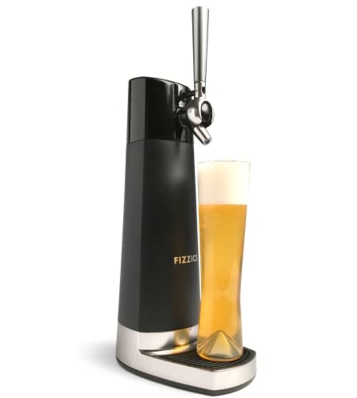 FIZZICS FZ403 DraftPour Beer Dispenser - Converts Any Can or Bottle Into a Nitro-Style Draft, Awesome Gift for Beer Lover