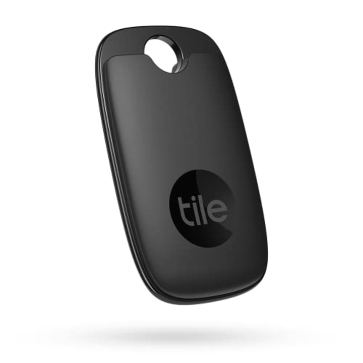 Tile Pro (2022) 1-pack. Powerful Bluetooth Tracker, Keys Finder and Item Locator for Keys, Bags, and More; Up to 400 ft Range. Water-resistant. Phone Finder. iOS and Android Compatible , Black