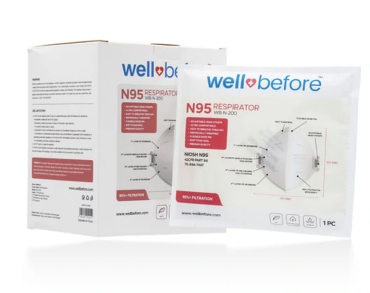 WellBefore N95 Flat Fold Respirator