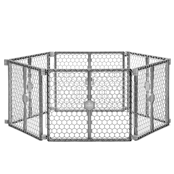 Regalo 2-in-1 Plastic Pet Gate and Playard