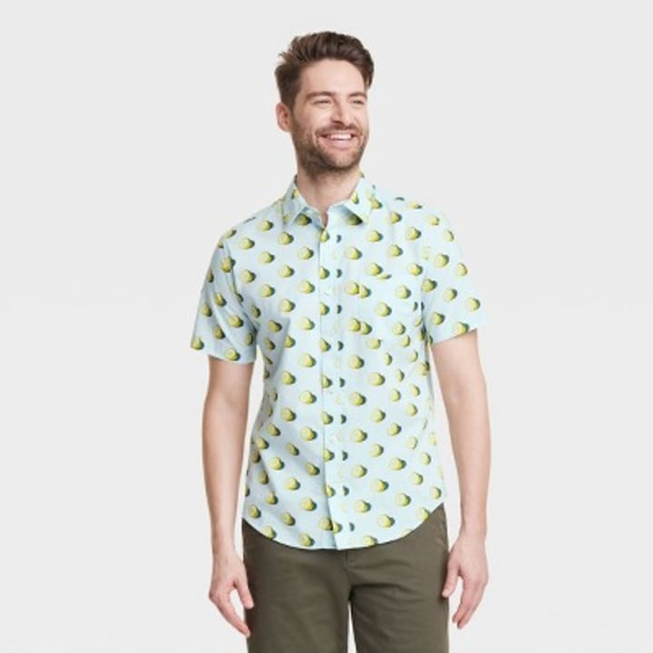 Men&#039;s Short Sleeve Button-Down Shirt - Goodfellow &amp; Co
