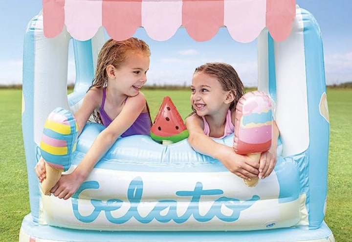 Ice Cream Stand Inflatable Playhouse and Pool