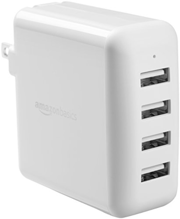 AmazonBasics 40W 4-Port USB Wall Charger