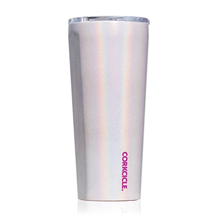Corkcicle 24oz Tumbler - Classic Collection - Triple Insulated Stainless Steel Travel Mug, Sparkle Unicorn Magic
