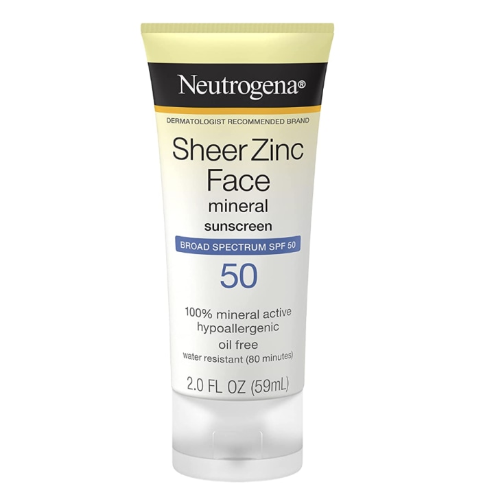 Sheer Zinc Oxide Dry-Touch Face Sunscreen with Broad Spectrum SPF 50