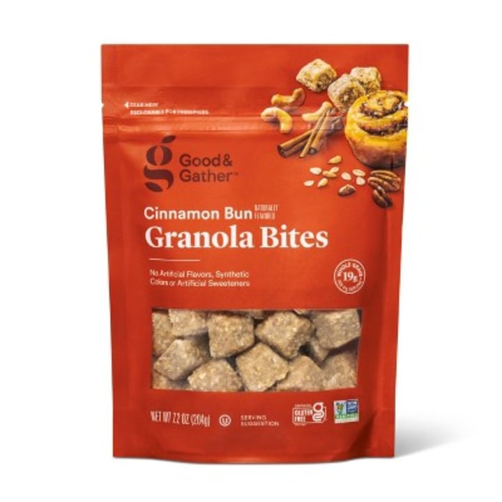 Cinnamon Bun Granola Bites