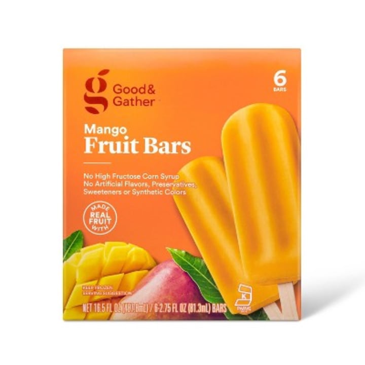 Frozen Mango Fruit Bars