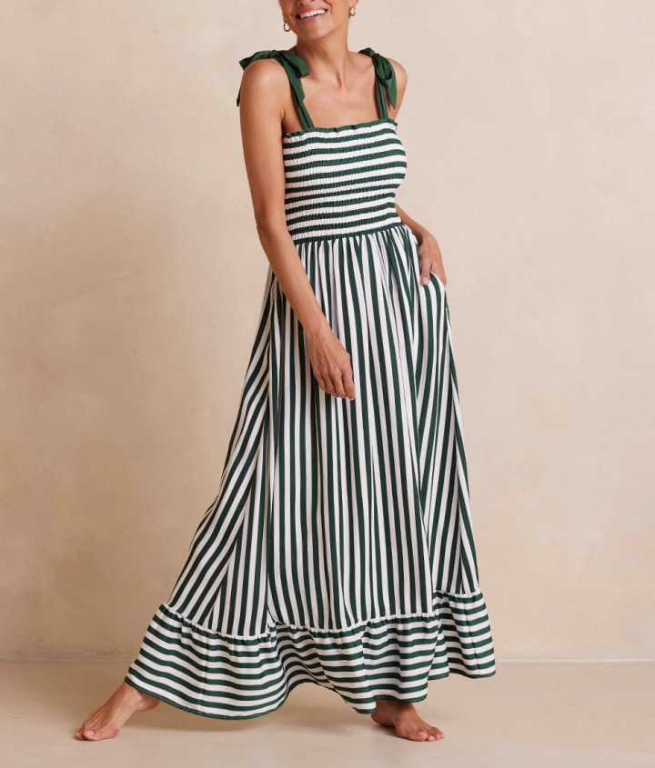 The Silky Luxe Smocked Maxi Dress