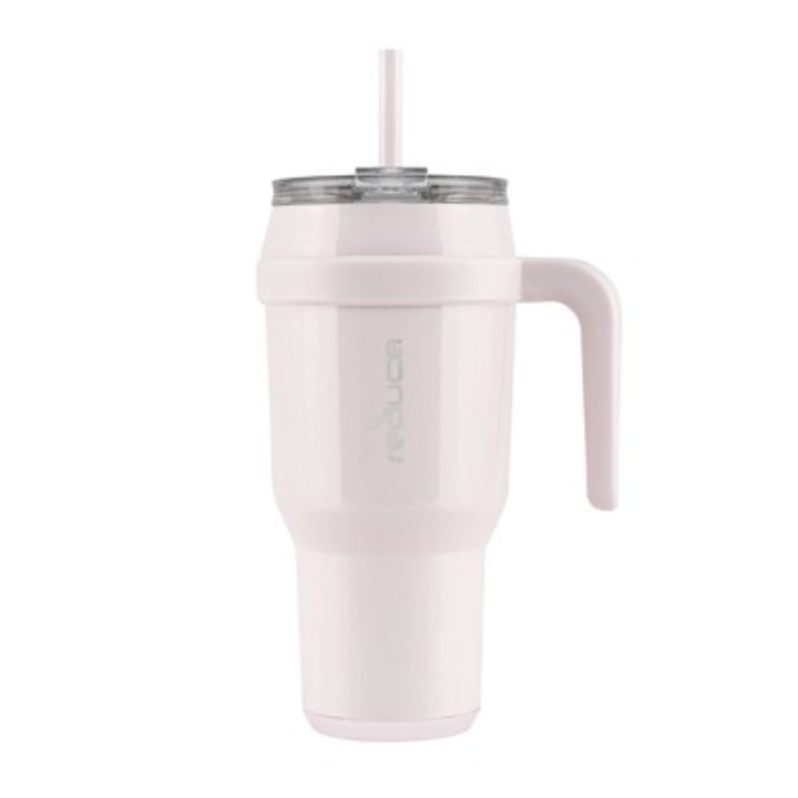 Tumbler With Flip Lid Mesh Black,White Stainless Steel Thermos