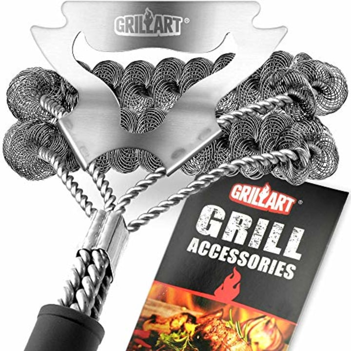 GRILLART Grill Brush Bristle Free and Scraper