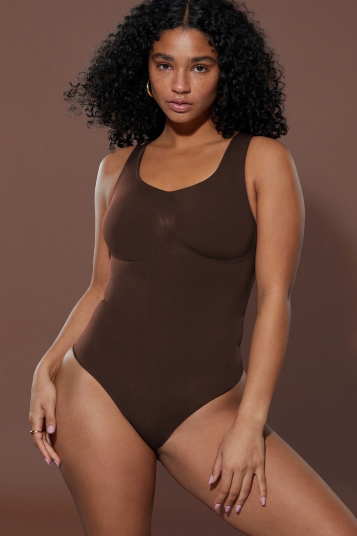 Trying out the Yitty Nearly Naked Thong Shaper Bodysuit in a 2x and co