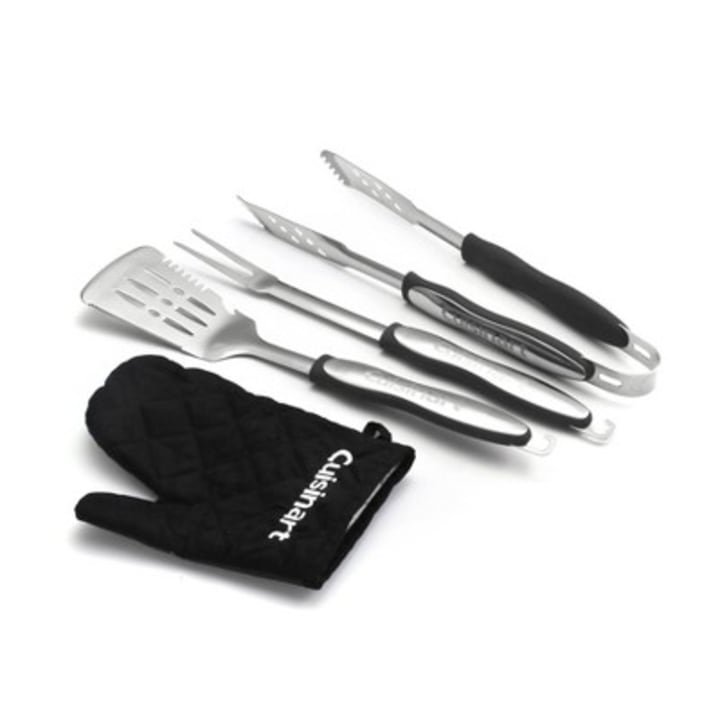 Cuisinart 4pc Grill Tool Set and Grill Glove