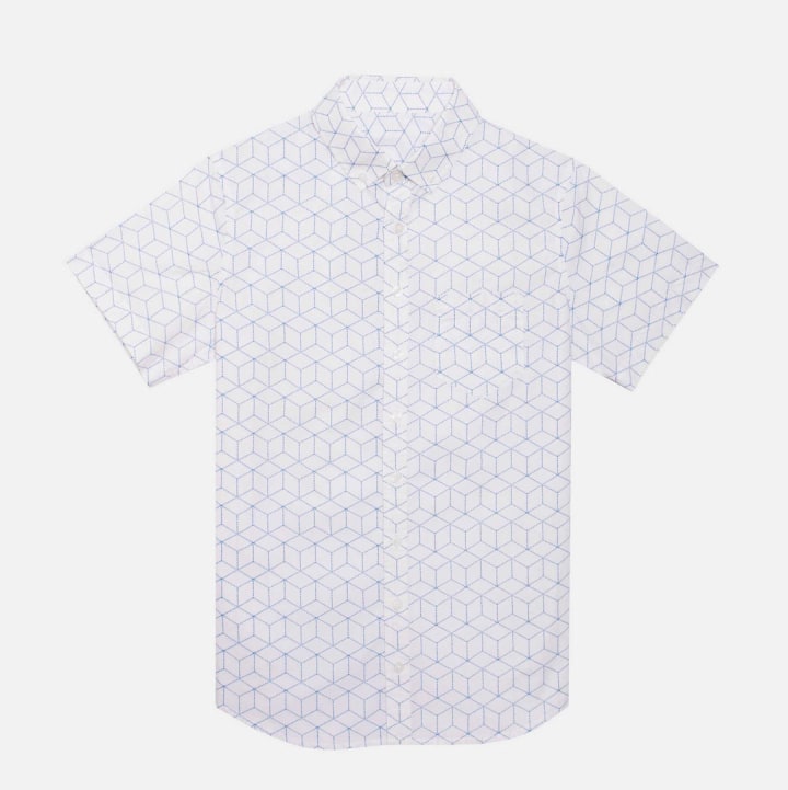 Kirrin Finch The Ray Geometric Short Sleeve Shirt