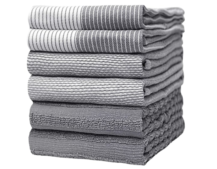 Absorbent Kitchen Hand Towels (Pack of 6)
