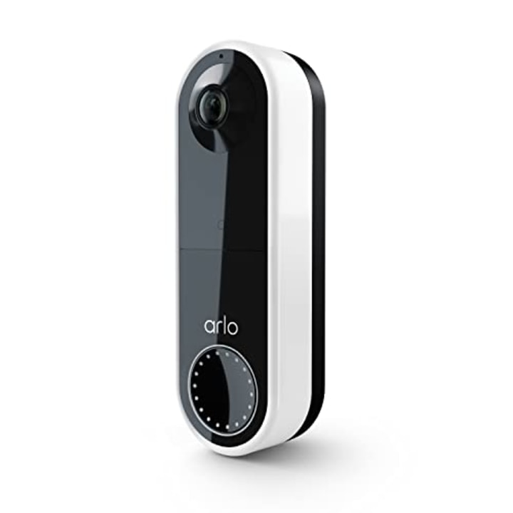 Arlo Essential Video Doorbell - HD Video, 180? View, Night Vision, 2 Way Audio, Direct to Wi-Fi No Hub Needed, Wire Free or Wired, White - AVD2001