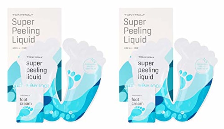 TONYMOLY Shiny Foot Super Peeling Liquid, 2 Count