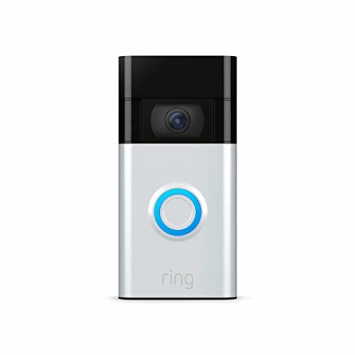 Ring Video Doorbell - 1080p HD video, improved motion detection, easy installation - Satin Nickel