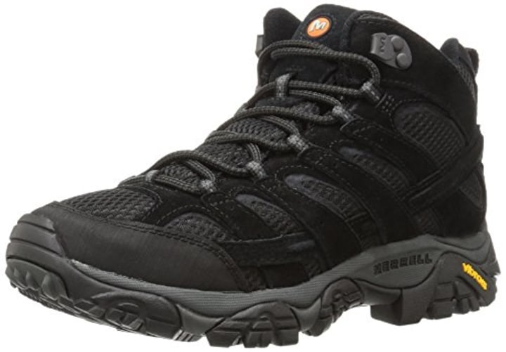 Merrell Men&#039;s Moab 2 Vent Mid Hiking Boot, Black Night, 11.5 M US