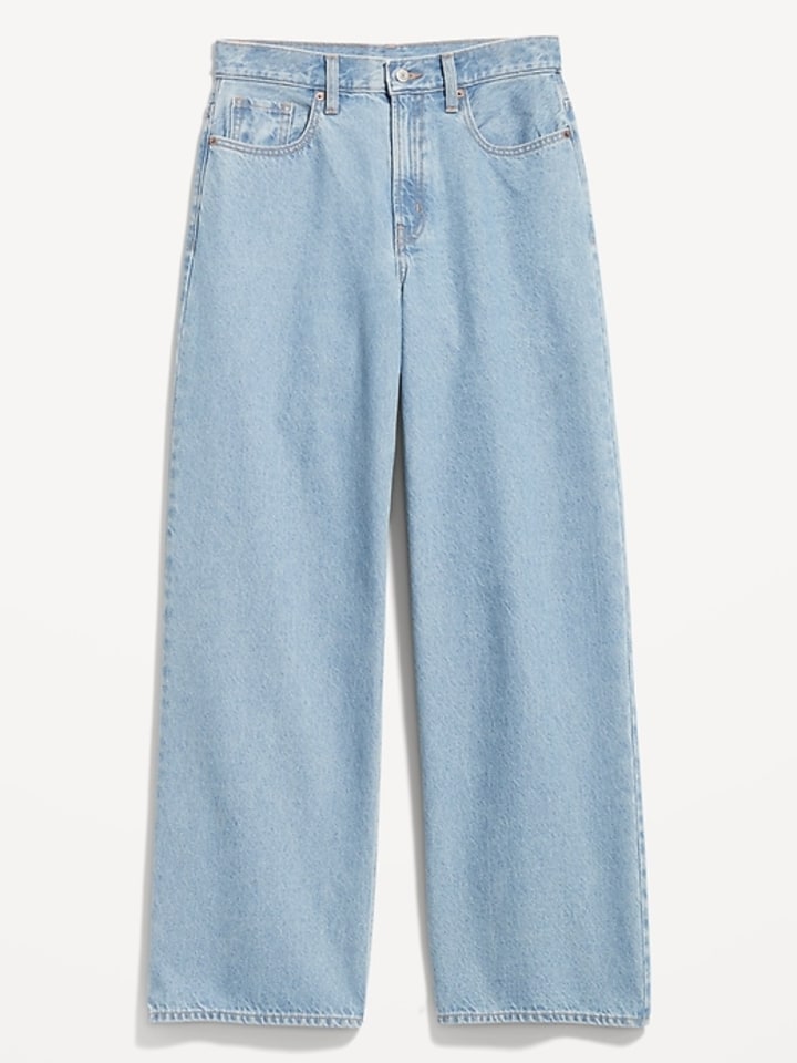 Extra High-Waisted Baggy Wide-Leg Jeans