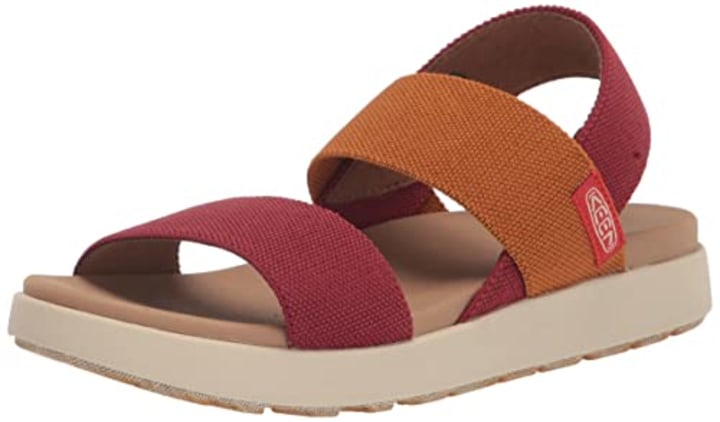 KEEN Women&#039;s Elle Backstrap Casual Platform Wedge Sandals