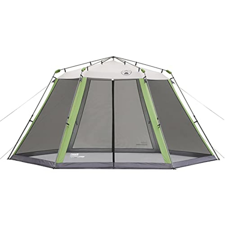 Coleman Screened Canopy Tent with Instant Setup, 15 x 13ft Sun Shade Tent with Carry Bag and Pre-Attached Guy Lines, Shelter Sets Up in About 60 Seconds