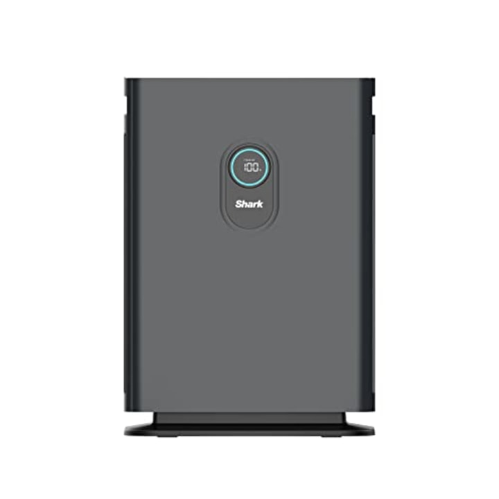Shark HE402AMZ Air Purifier 4 True HEPA with Microban Protection Cleans up to 1000 Sq. Ft., Captures 99.98% of particles, allergens, smoke, odors to 0.1-0.2 microns, Advanced Odor Lock, 4 Fan, Grey