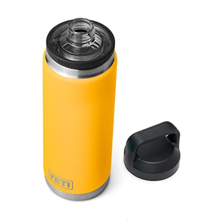 YETI Rambler 26 oz Bottle, Vacuum Insulated, Stainless Steel with Chug Cap, Alpine Yellow