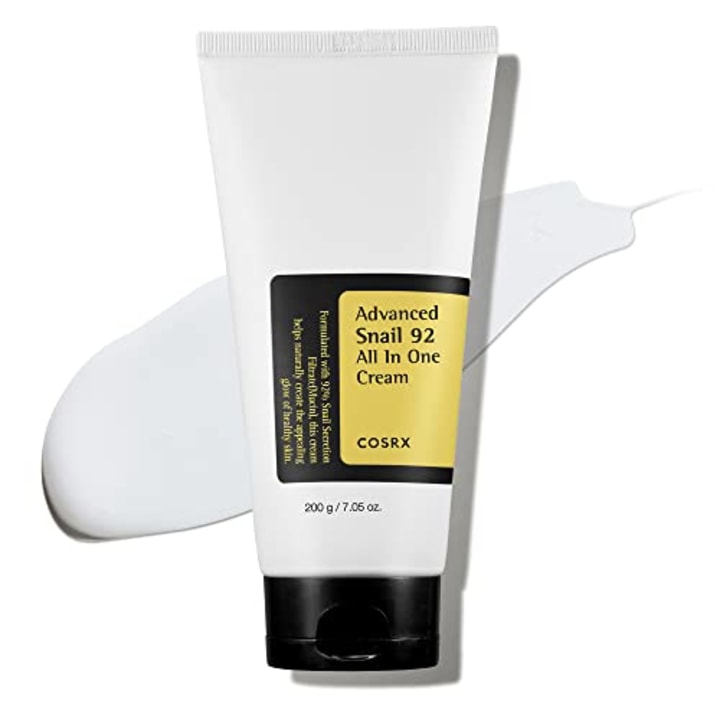 COSRX Snail Mucin 92% Repair Cream 7.05 oz, Daily Face Gel Moisturizer for Dry Skin, Acne-prone, Sensitive Skin, Not Tested on Animals, No Parabens, No Sulfates, No Phthalates, Korean Skincare (Big, 7.05 OZ)