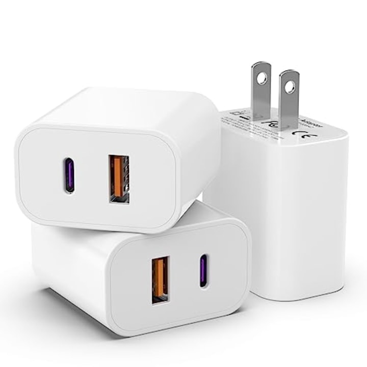 3-Pack USB C Charger Block