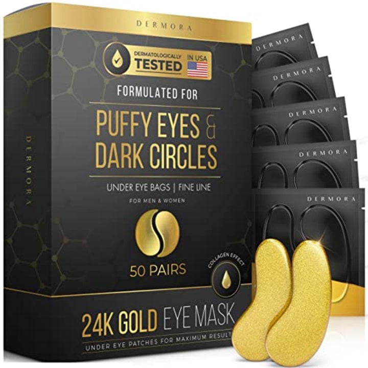 DERMORA 24K Gold Eye Mask- 50 Pairs Eye Gels