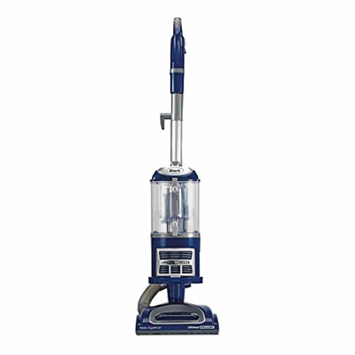 Shark NV360 Navigator Lift-Away Deluxe Upright Vacuum with Large Dust Cup Capacity, HEPA Filter, Swivel Steering, Upholstery Tool &amp; Crevice Tool, Blue
